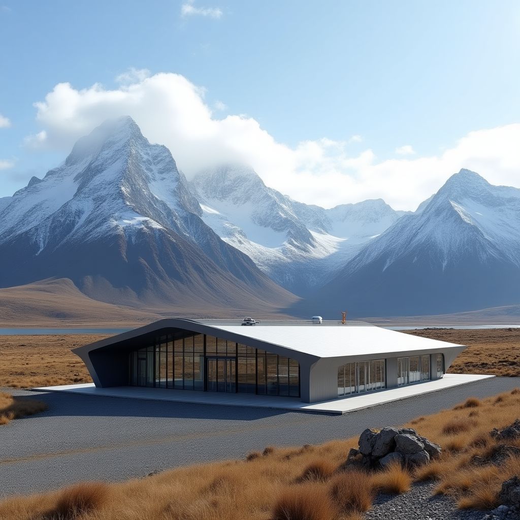 Estación YPF en la Patagonia
